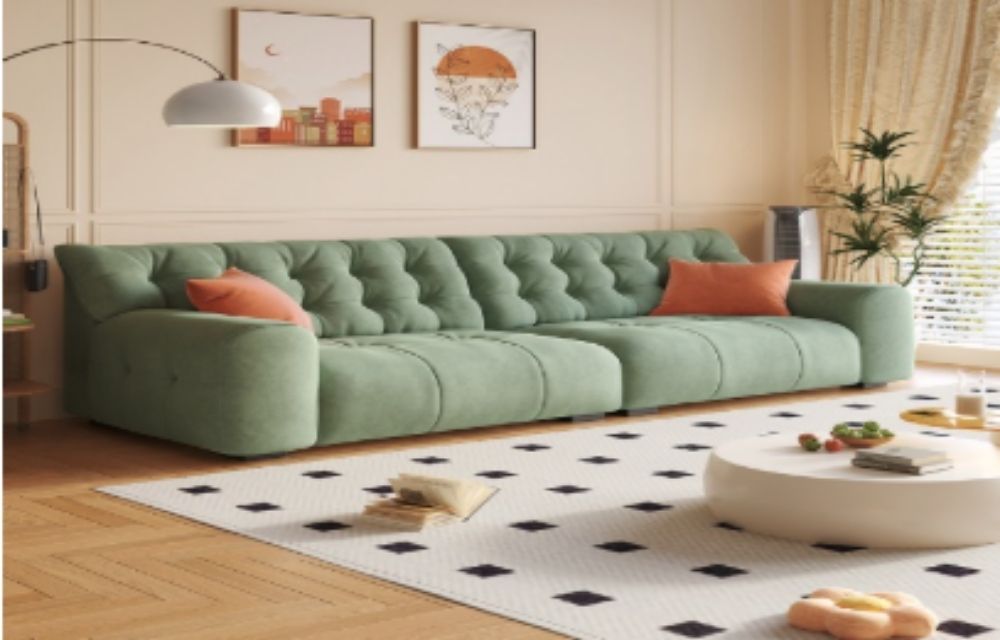 Ghế ba chỗ - Xanh ngọc bích tông lạnh