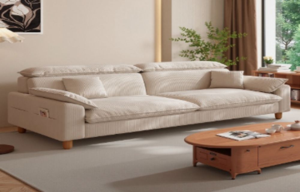 Ghế ba chỗ - Màu Trắng Gạo Ghế ba chỗ - Màu Trắng Gạo