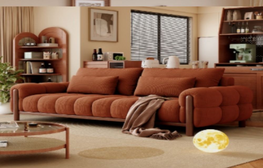 Ghế ba chỗ - Màu Cam Ấm Áp