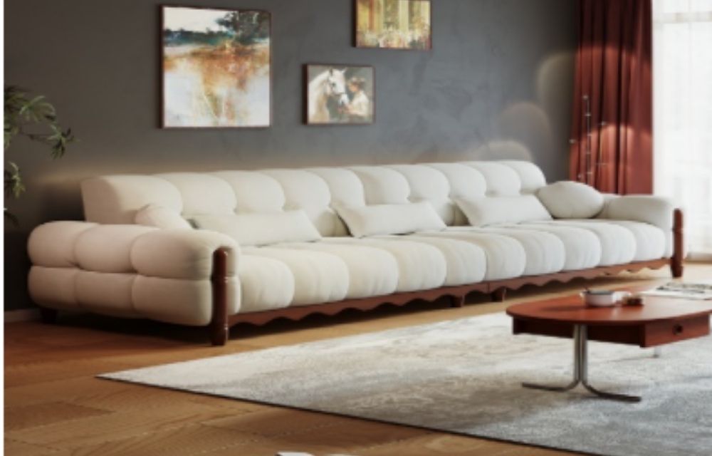 Ghế ba chỗ - Màu Trắng Kem