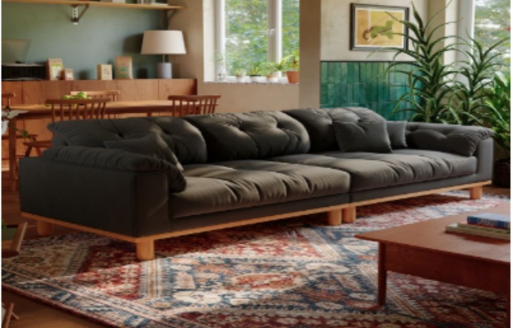 Ghế ba chỗ - Màu Xám Đậm