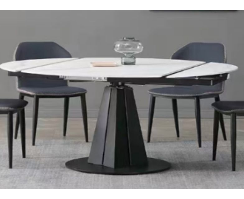 Bàn ăn mặt đá xoay